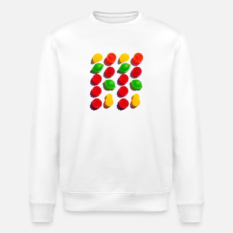 Süßigkeiten - Stanley/Stella Unisex Bio-Sweatshirt ROLLER - Weiß