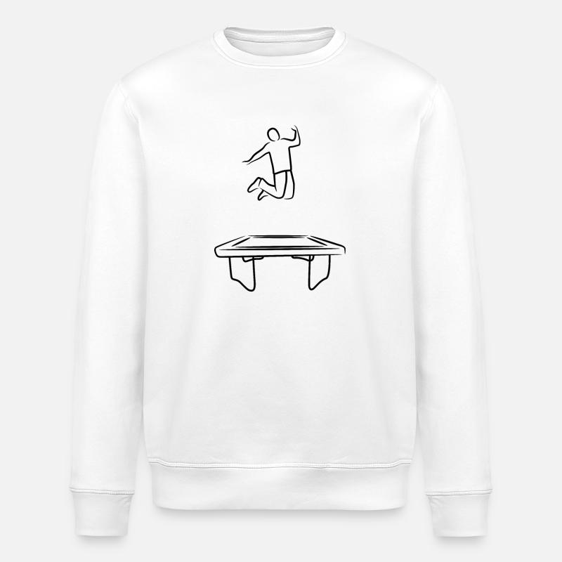 Trampoline operator - Stanley/Stella ROLLER Unisex Organic Sweatshirt - white