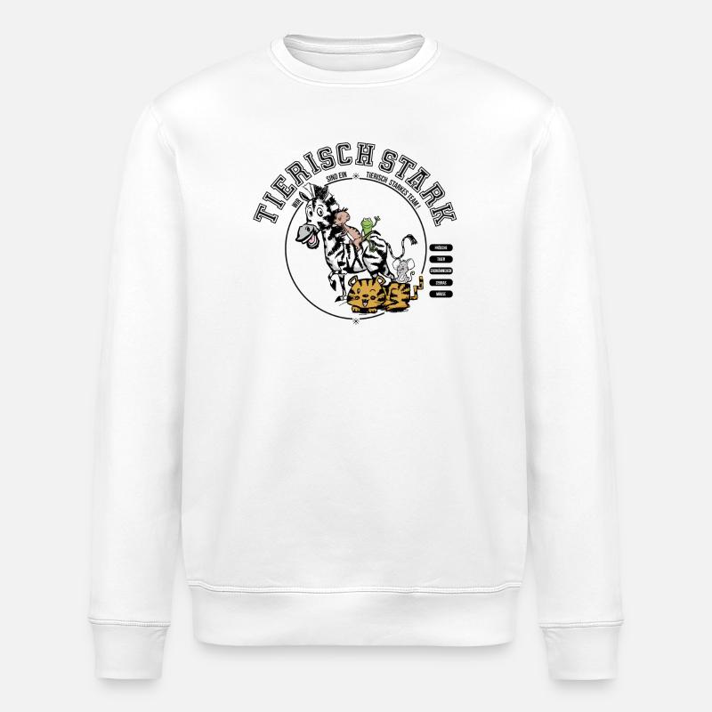 Team-beastly fort - Sweat bio ROLLER Stanley/Stella Unisexe - blanc