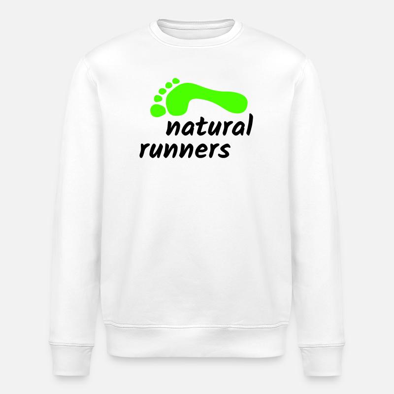 Barefoot Natural Runners 2023 2-ligne 1 - Sweat bio ROLLER Stanley/Stella Unisexe - blanc