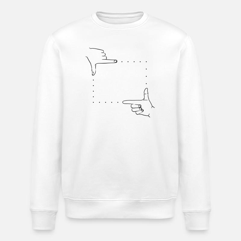 Handzeichen Bildausschnitt - Stanley/Stella Unisex Bio-Sweatshirt ROLLER - Weiß
