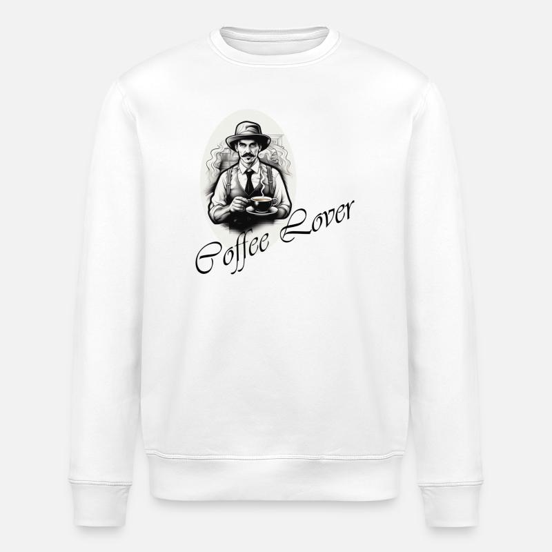 Coffee Lover - Stanley/Stella Unisex Bio-Sweatshirt ROLLER - Weiß