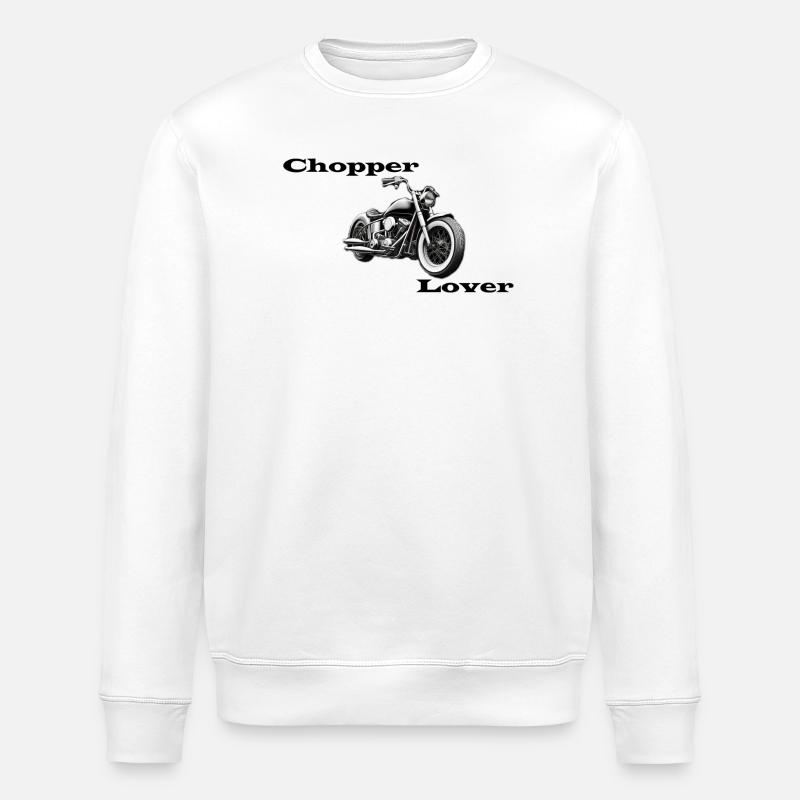 Chopper Lover - Stanley/Stella ROLLER Unisex Organic Sweatshirt - white