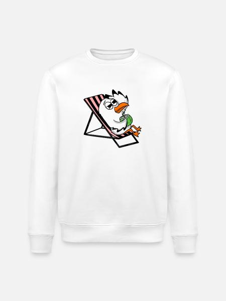Gull - Stanley/Stella ROLLER Unisex Organic Sweatshirt - white