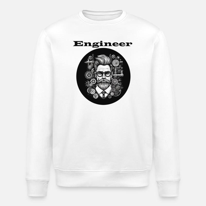 Engineer - Stanley/Stella Unisex Bio-Sweatshirt ROLLER - Weiß