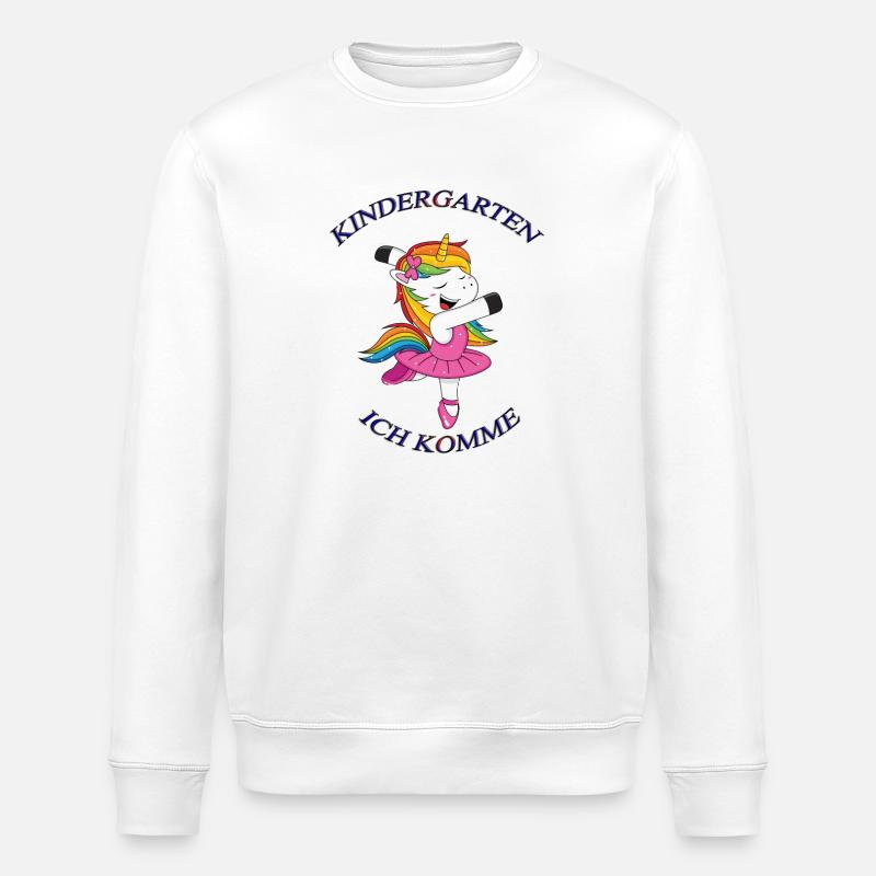 Kindergarten ich komme 1 - Stanley/Stella Unisex Bio-Sweatshirt ROLLER - Weiß