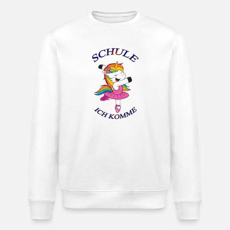 Schule ich komme 1 - Stanley/Stella Unisex Bio-Sweatshirt ROLLER - Weiß