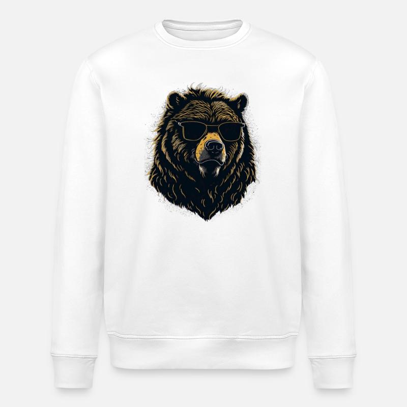 Grizzly - Stanley/Stella Unisex Bio-Sweatshirt ROLLER - Weiß