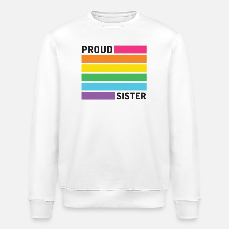 Pride Month LGBT - Stolze Schwester - Stanley/Stella Unisex Bio-Sweatshirt ROLLER - Weiß