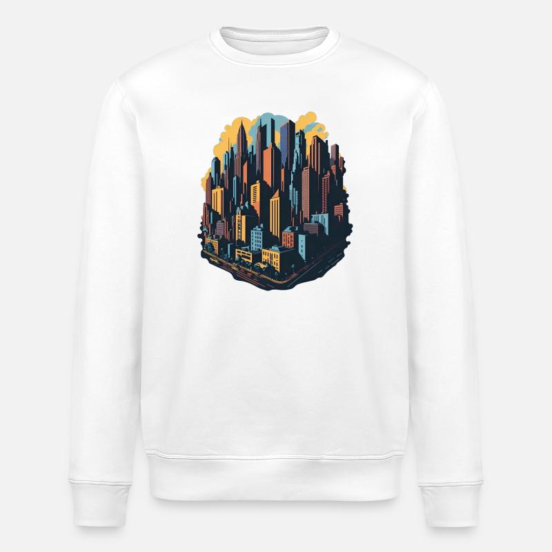 Skyline - Stanley/Stella Unisex Bio-Sweatshirt ROLLER - Weiß