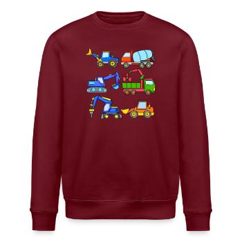 Baustelle Fahrzeuge Fahrzeug - Stanley/Stella Unisex Bio-Sweatshirt ROLLER - Weiß - Vorne - Nik (191cm)