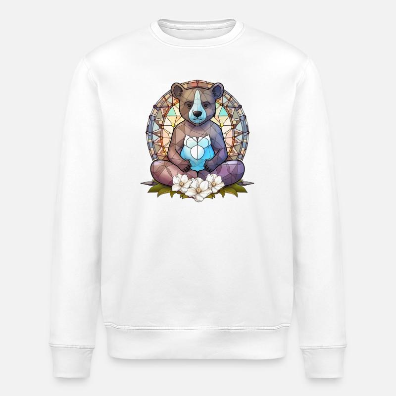 Yoga, Zen, Zen-Haltung - Stanley/Stella Unisex Bio-Sweatshirt ROLLER - Weiß