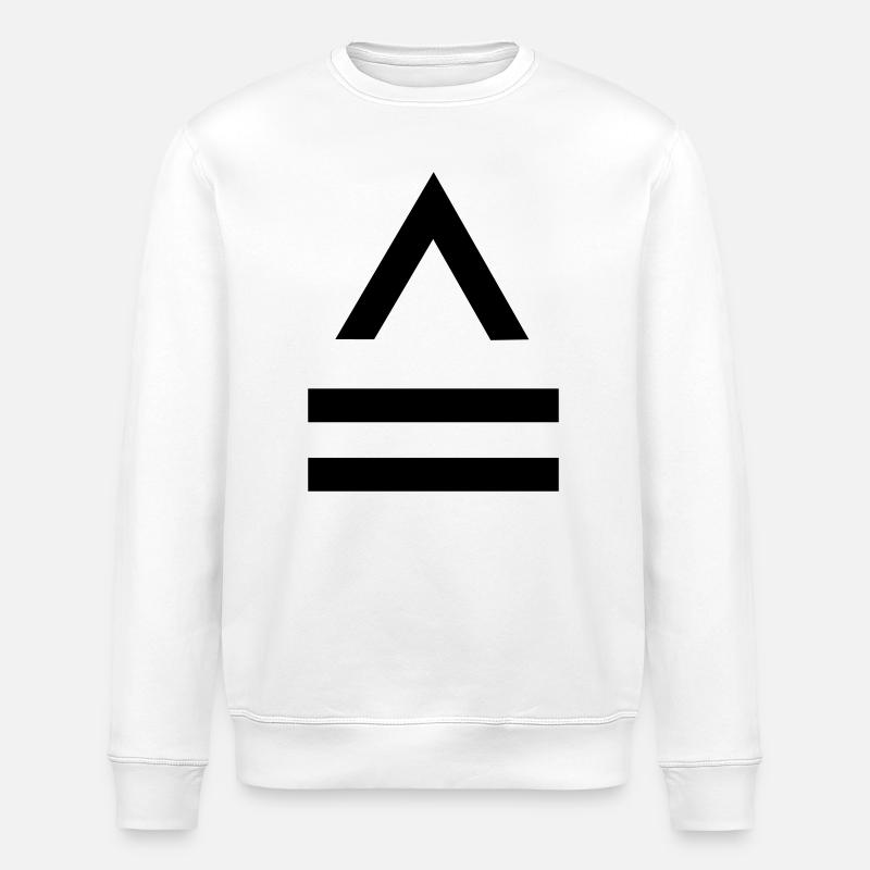Entspricht Zeichen equivalent to - Stanley/Stella Unisex Bio-Sweatshirt ROLLER - Weiß