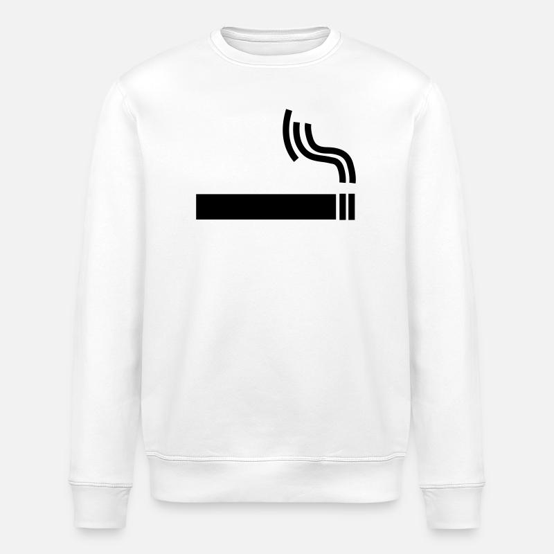 Cigarette Pause cigarette - Sweat bio ROLLER Stanley/Stella Unisexe - blanc