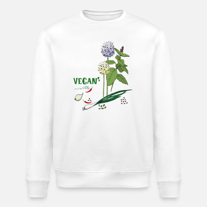 Vegan, Kräuter - Stanley/Stella Unisex Bio-Sweatshirt ROLLER - Weiß