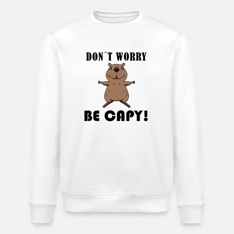 Capybara Capybara Cadeau - Sweat bio ROLLER Stanley/Stella Unisexe - blanc