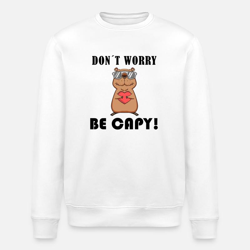 Capybara Capybara Cadeau - Sweat bio ROLLER Stanley/Stella Unisexe - blanc