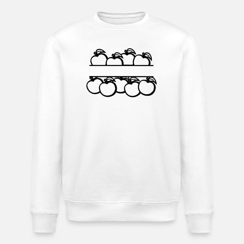Äpfel Banner transparent - Stanley/Stella Unisex Bio-Sweatshirt ROLLER - Weiß
