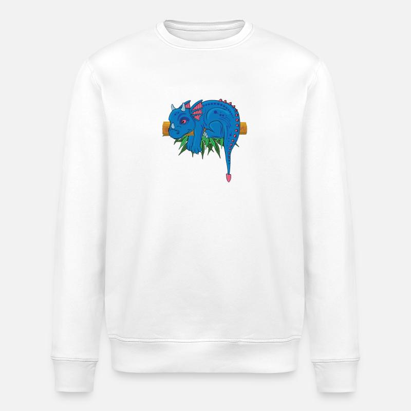 Zauberhaftes Drachenabenteuer - Stanley/Stella Unisex Bio-Sweatshirt ROLLER - Weiß