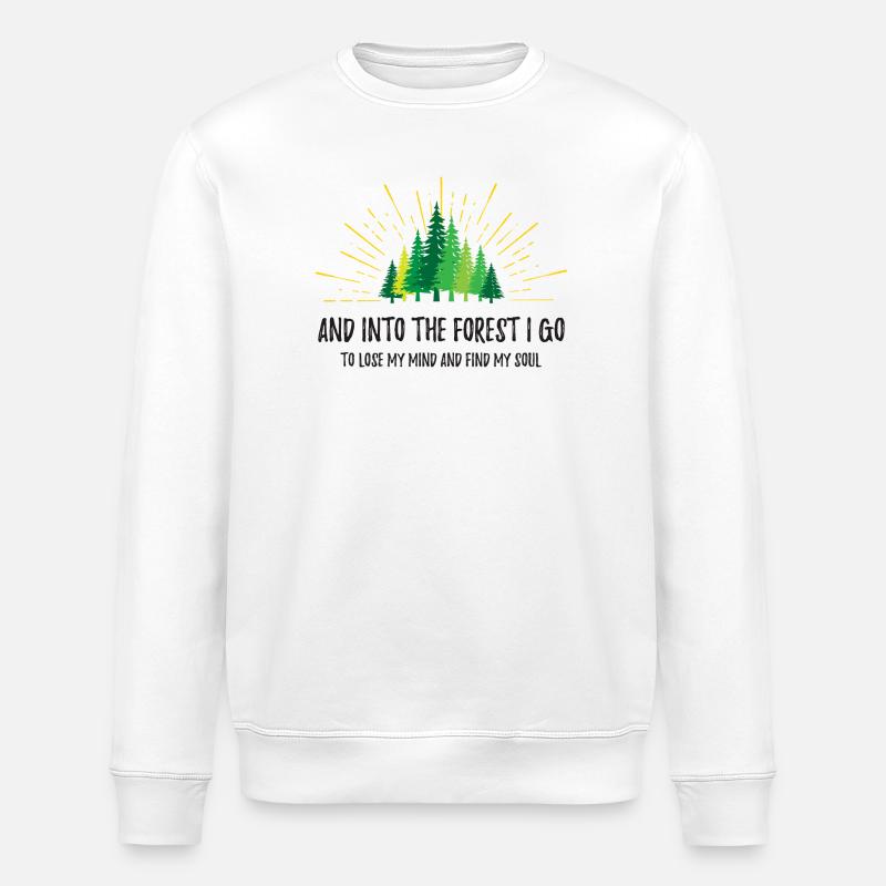 Und in den Wald gehe ich - Stanley/Stella Unisex Bio-Sweatshirt ROLLER - Weiß