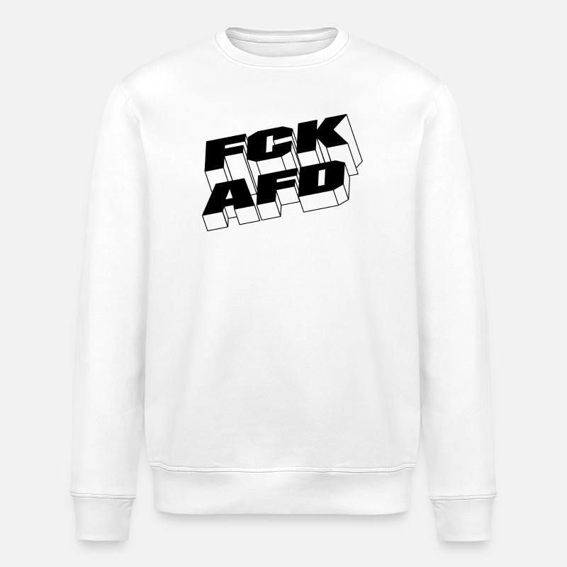 FCKAFD - Stanley/Stella Unisex Bio-Sweatshirt ROLLER - Weiß