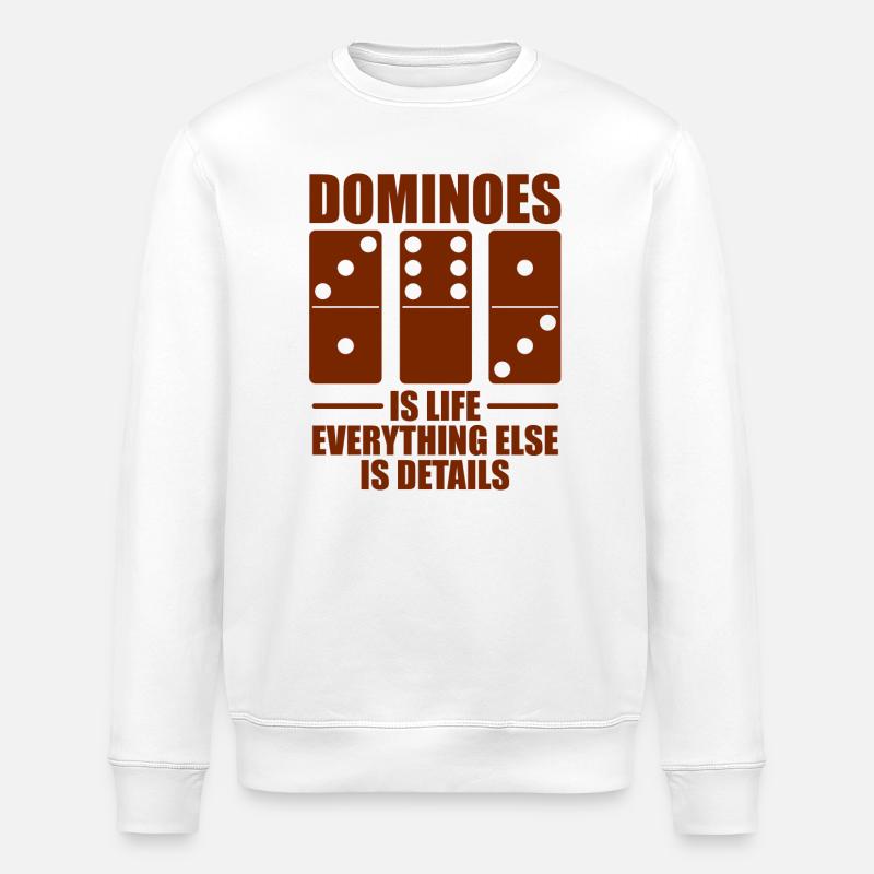 Conception de domino - Sweat bio ROLLER Stanley/Stella Unisexe - blanc