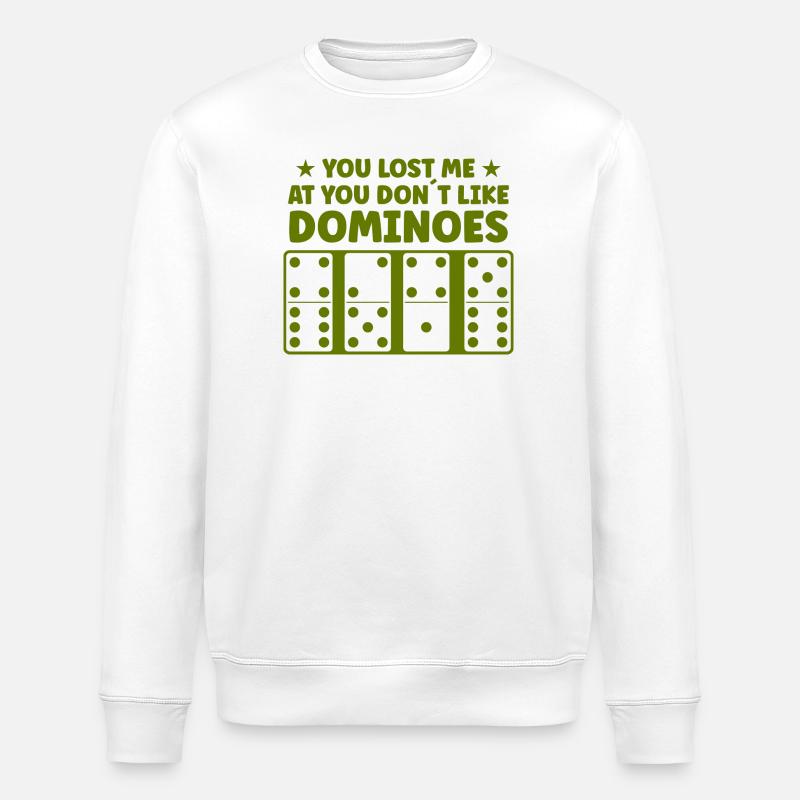 Domino Design - Stanley/Stella ROLLER Unisex Organic Sweatshirt - white