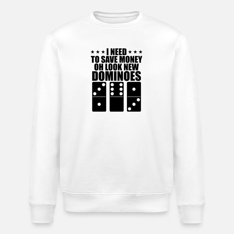 Conception de domino - Sweat bio ROLLER Stanley/Stella Unisexe - blanc