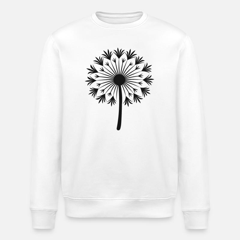 Dandelion Design - Stanley/Stella ROLLER Unisex Organic Sweatshirt - white