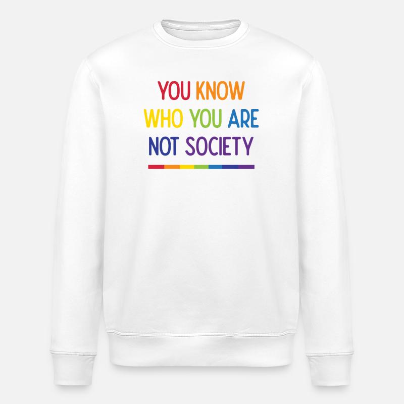 Lebe mit Stolz - Stanley/Stella Unisex Bio-Sweatshirt ROLLER - Weiß