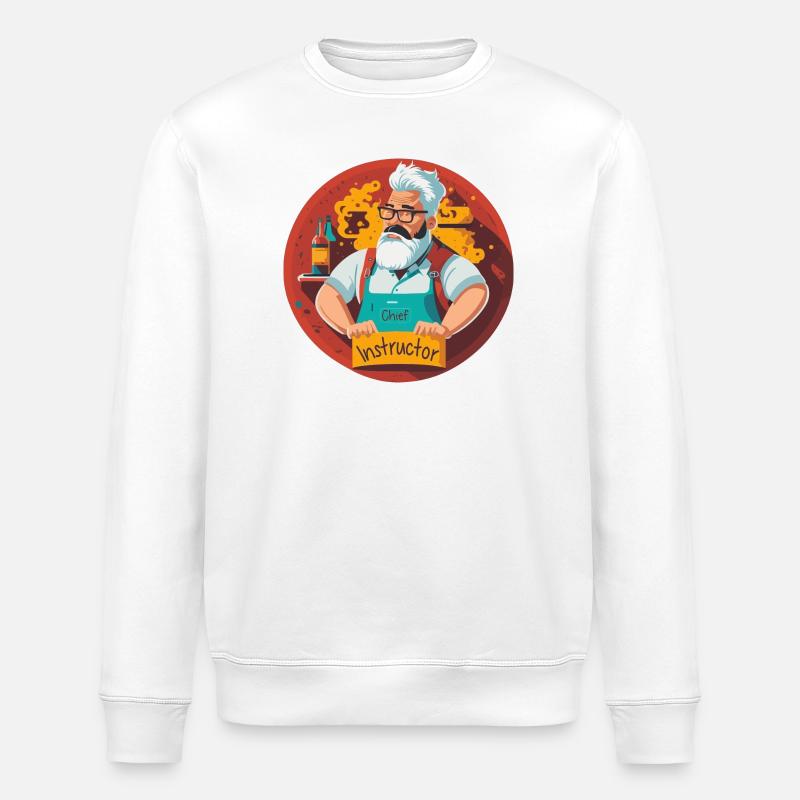 BBQ Main Instructor - Stanley/Stella ROLLER Unisex Organic Sweatshirt - white