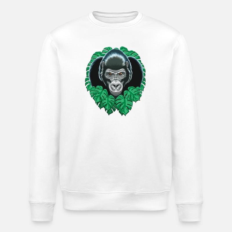 Tête De Gorille - Sweat bio ROLLER Stanley/Stella Unisexe - blanc