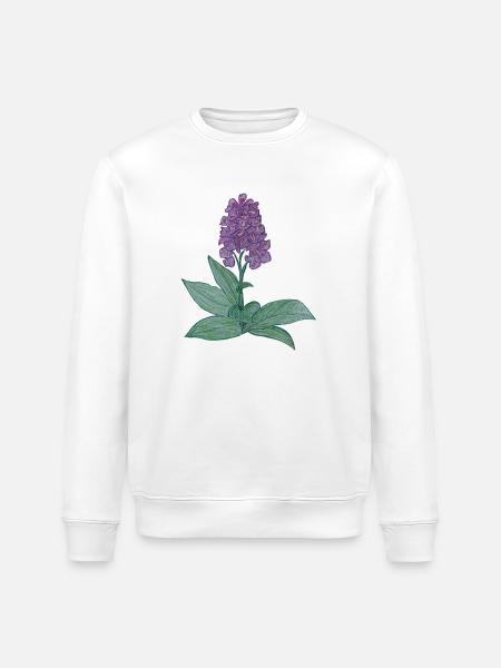 orchidée danoise - Sweat bio ROLLER Stanley/Stella Unisexe - blanc