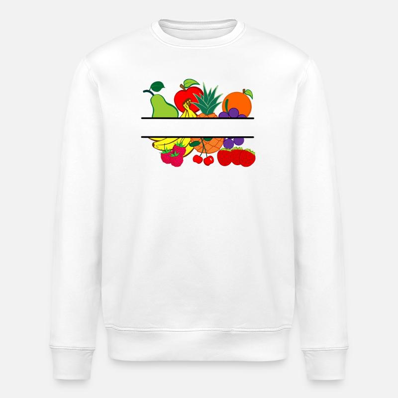 Obstlogo-Shop oder Obstbauer - Stanley/Stella Unisex Bio-Sweatshirt ROLLER - Weiß