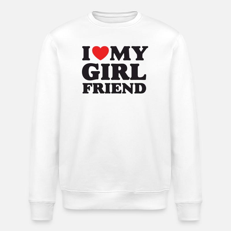 Ich liebe meine Freundin - Stanley/Stella Unisex Bio-Sweatshirt ROLLER - Weiß