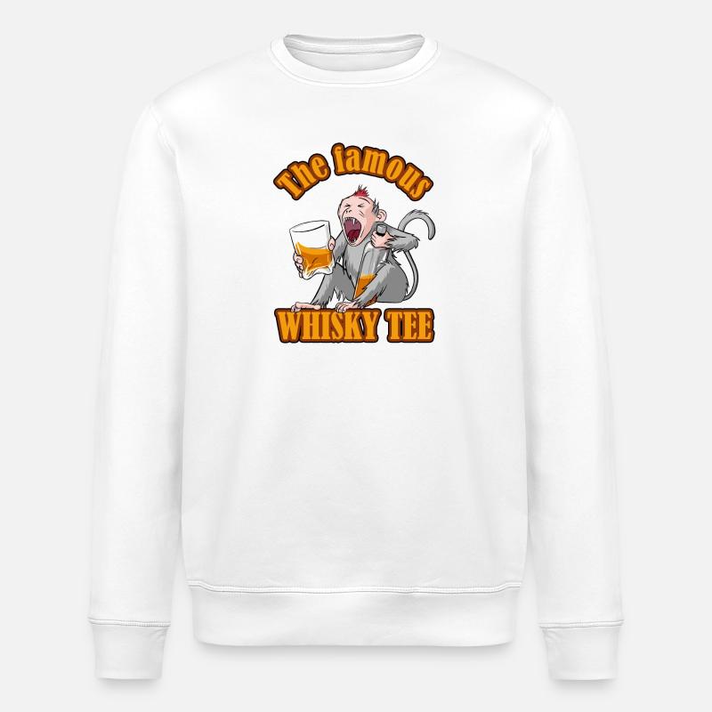 The Famous Whisky Tee – Aper‘Monkey Edition - Sweat bio ROLLER Stanley/Stella Unisexe - blanc