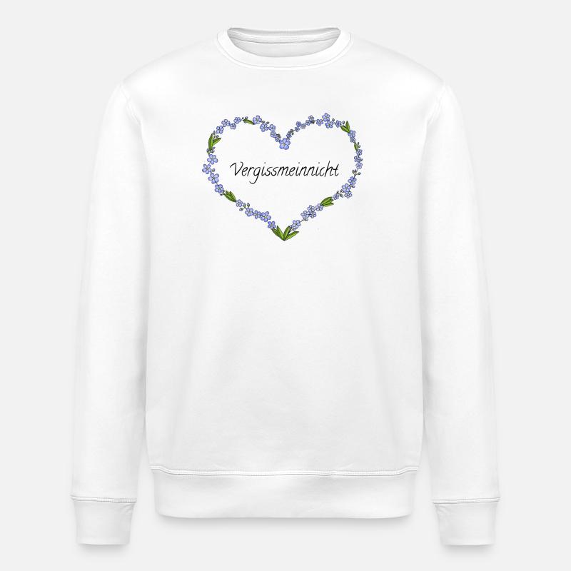 Vergissmeinnicht - Stanley/Stella Unisex Bio-Sweatshirt ROLLER - Weiß