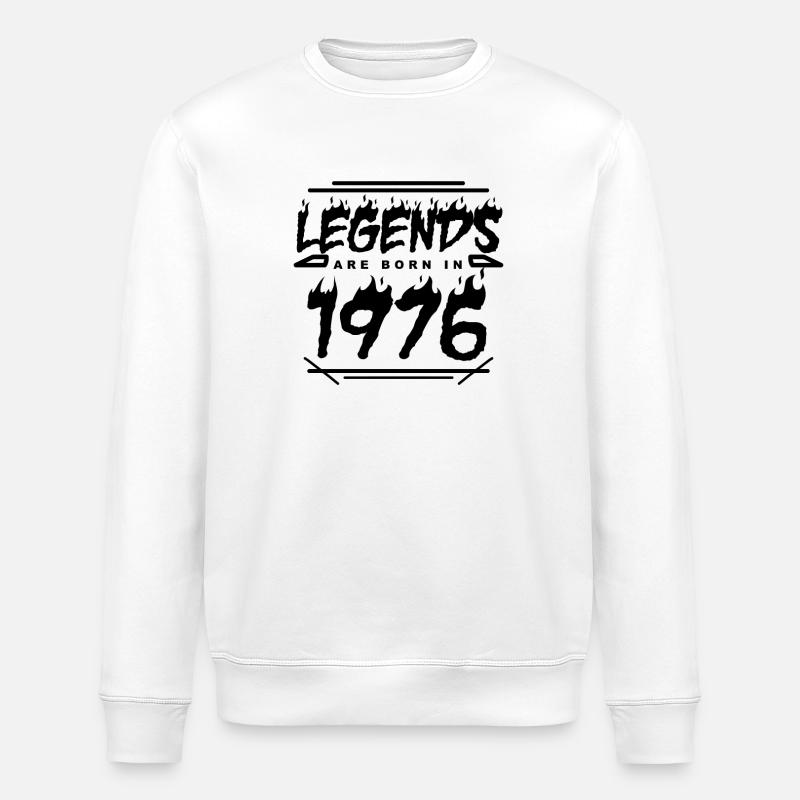 1976 - Né en 1976 - Construit en 1976 - Sweat bio ROLLER Stanley/Stella Unisexe - blanc