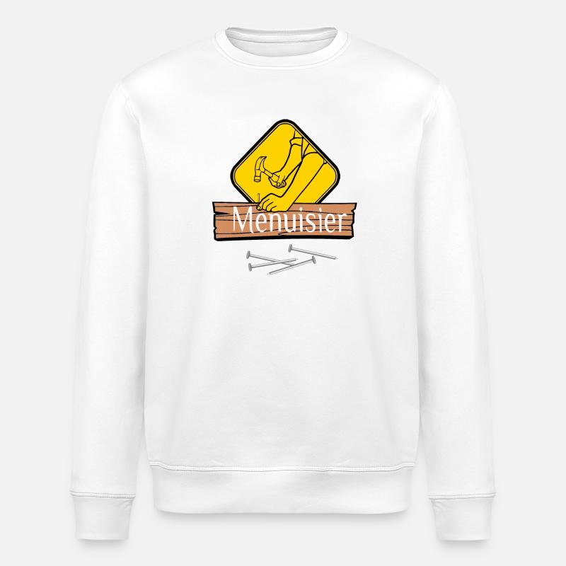 Carpenter - Stanley/Stella ROLLER Unisex Organic Sweatshirt - white