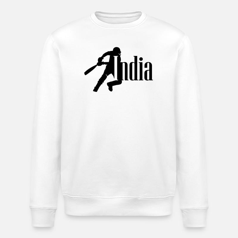 Inde Cricket - Sweat bio ROLLER Stanley/Stella Unisexe - blanc