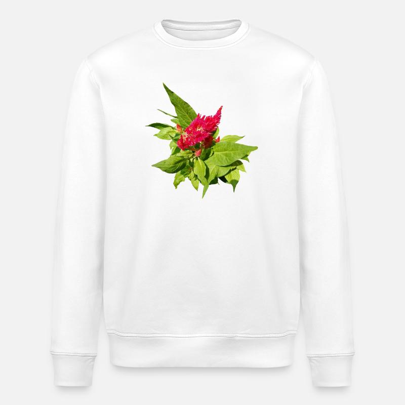 RED CELOSIA - Stanley/Stella ROLLER Unisex Organic Sweatshirt - white