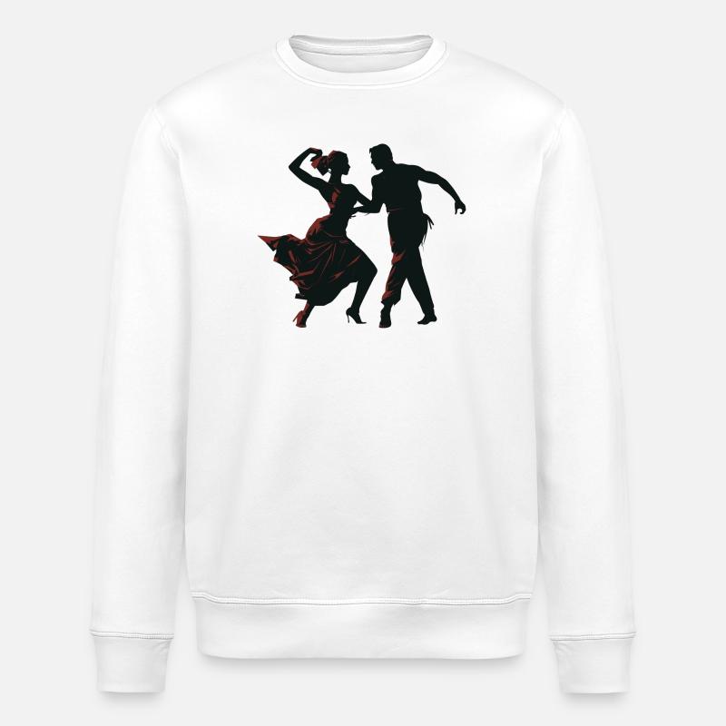 Flamenco Tanz - Stanley/Stella Unisex Bio-Sweatshirt ROLLER - Weiß