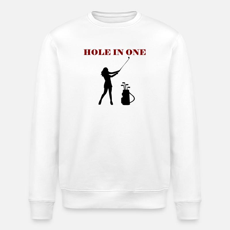 GOLFEUSE HOLE IN ONE - Sweat bio ROLLER Stanley/Stella Unisexe - blanc