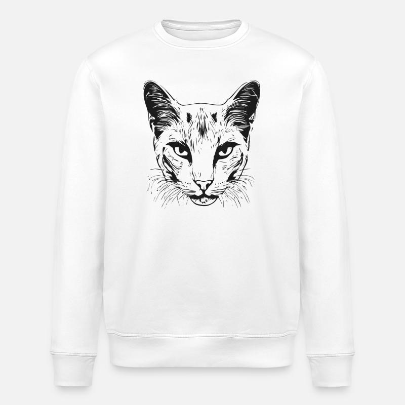 Chat 1 - Sweat bio ROLLER Stanley/Stella Unisexe - blanc