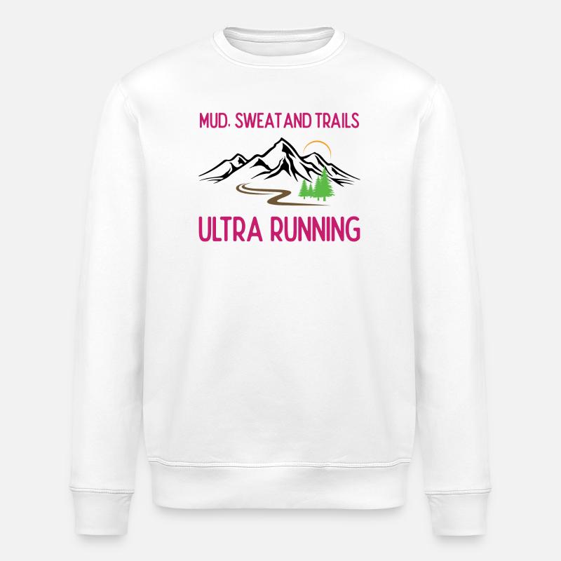 Ultra Running - Boue, sueur et sentiers - Sweat bio ROLLER Stanley/Stella Unisexe - blanc