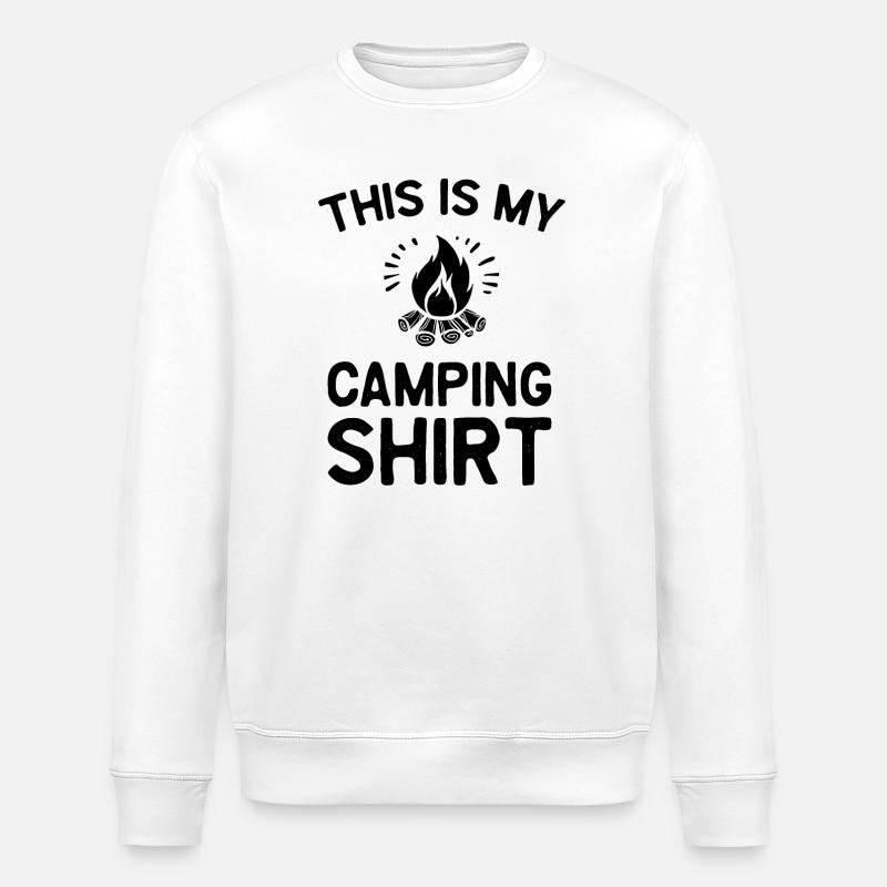Das ist mein Camping-Shirt - Stanley/Stella Unisex Bio-Sweatshirt ROLLER - Weiß