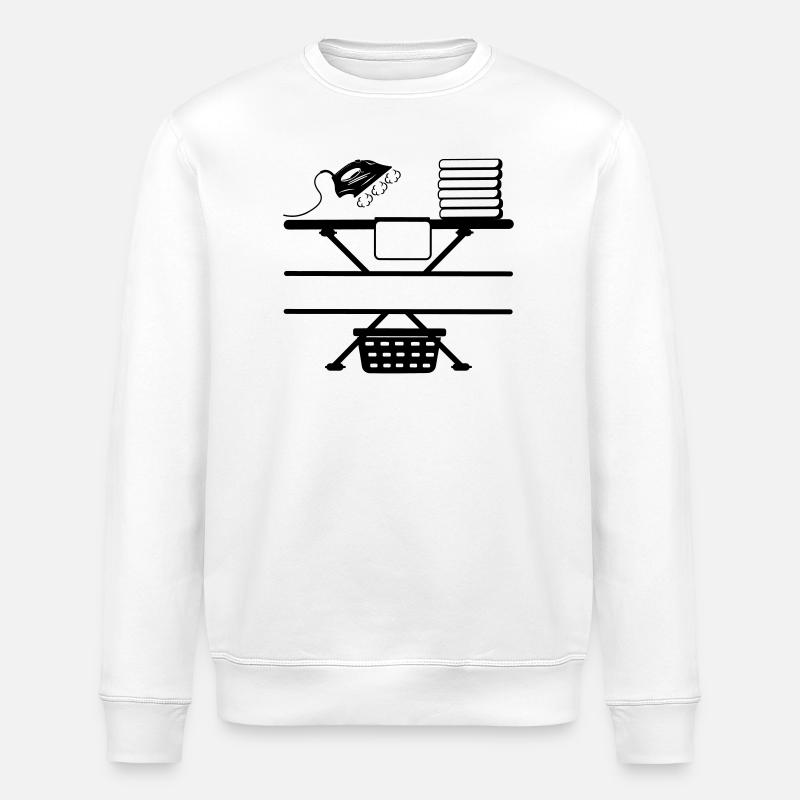 Dampfbügeleisen Paste und Textbanner - Stanley/Stella Unisex Bio-Sweatshirt ROLLER - Weiß