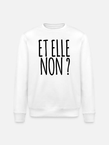 Et elle non ? Marseille bébé ! - Sweat bio ROLLER Stanley/Stella Unisexe - blanc