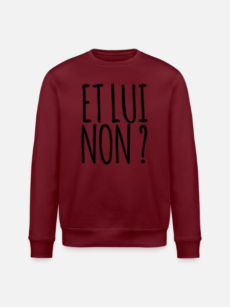 Et lui non ? - Marseille bébé - Sweat bio ROLLER Stanley/Stella Unisexe - blanc