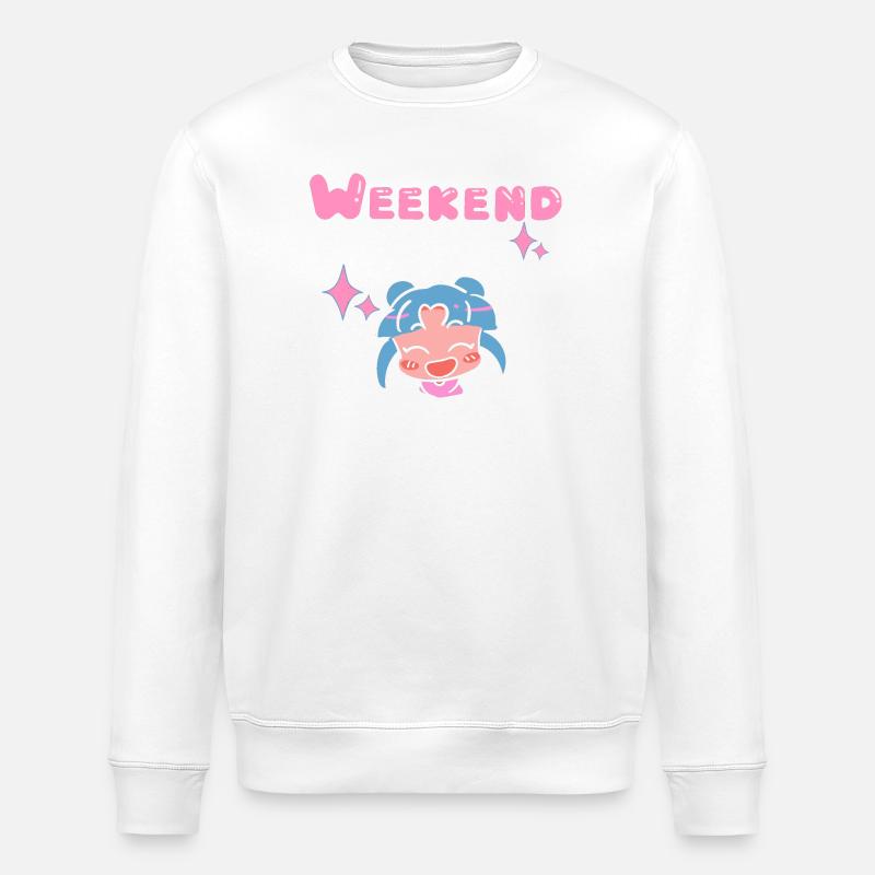 weekend - Sweat bio ROLLER Stanley/Stella Unisexe - blanc